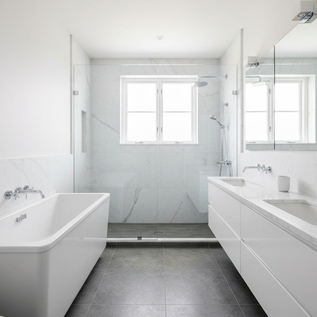 After bathroom remodeling